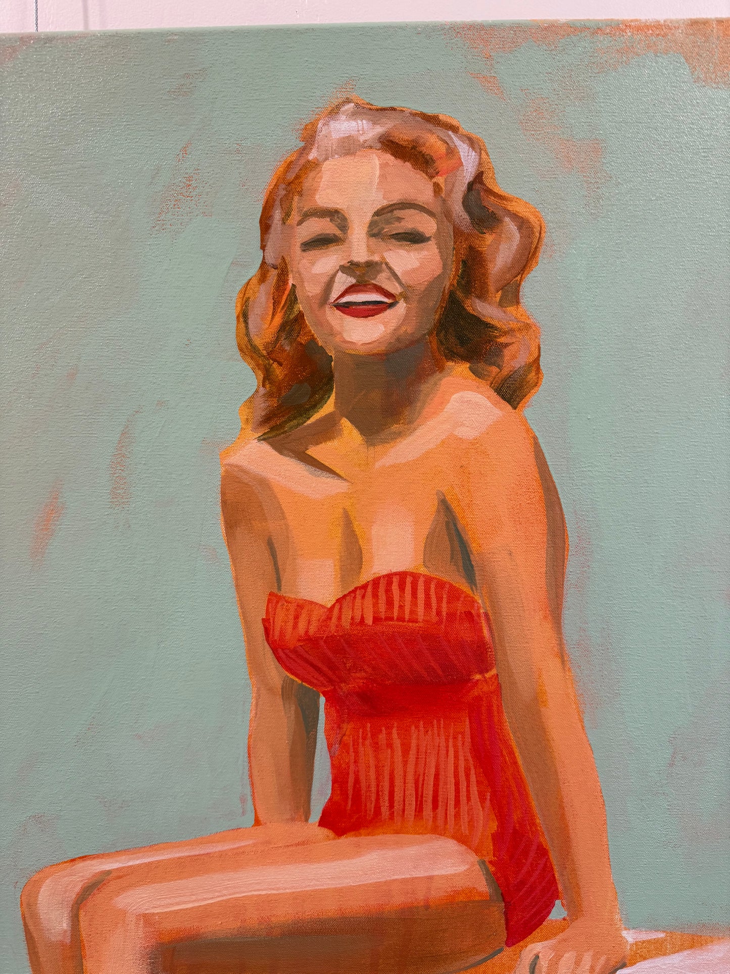 original art dive in taking a break