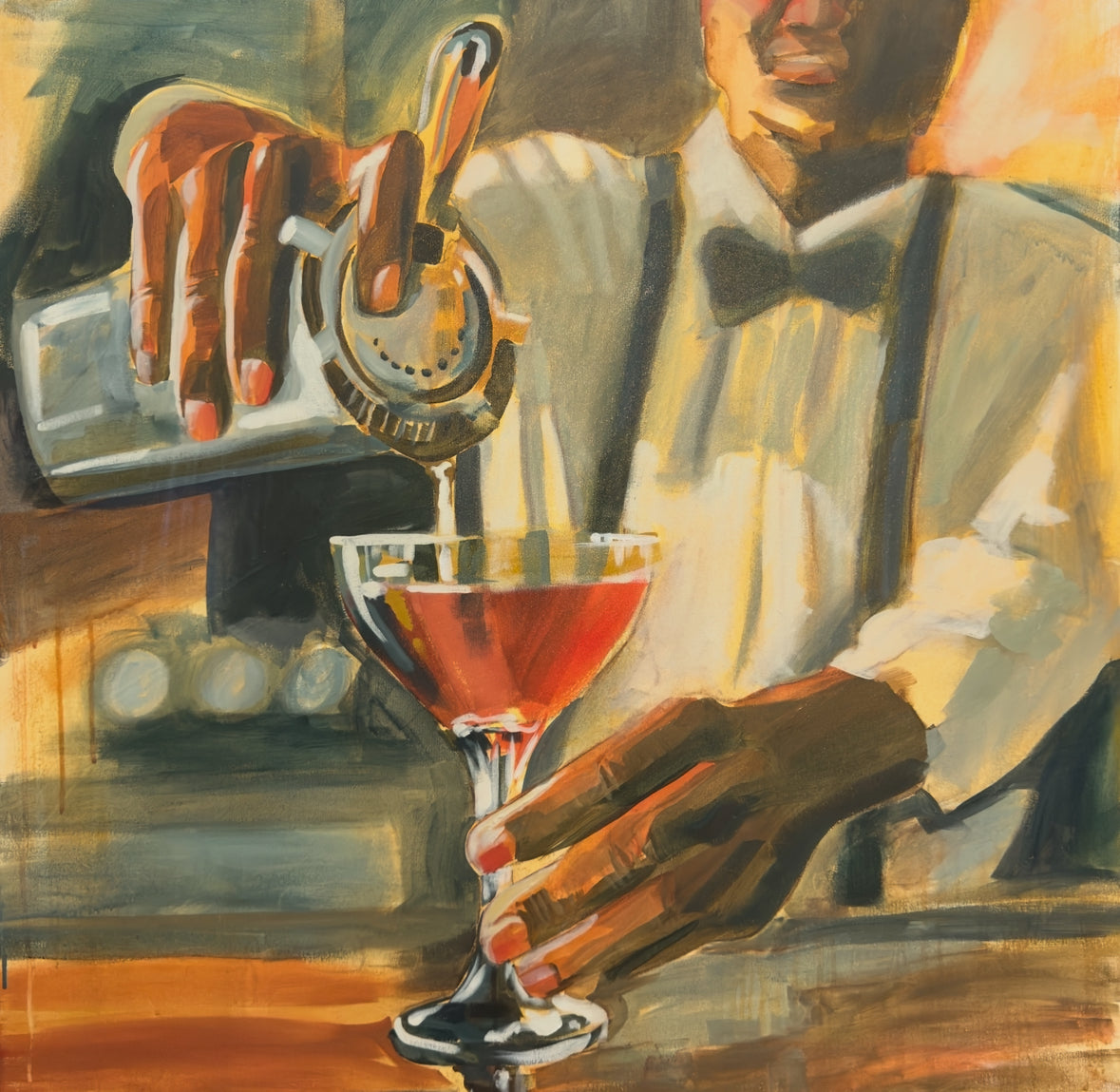 “Arts and Craft Cocktails” 36x36”