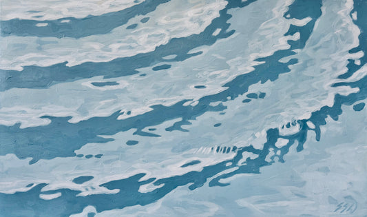 Poolside steps blue design waterscapes