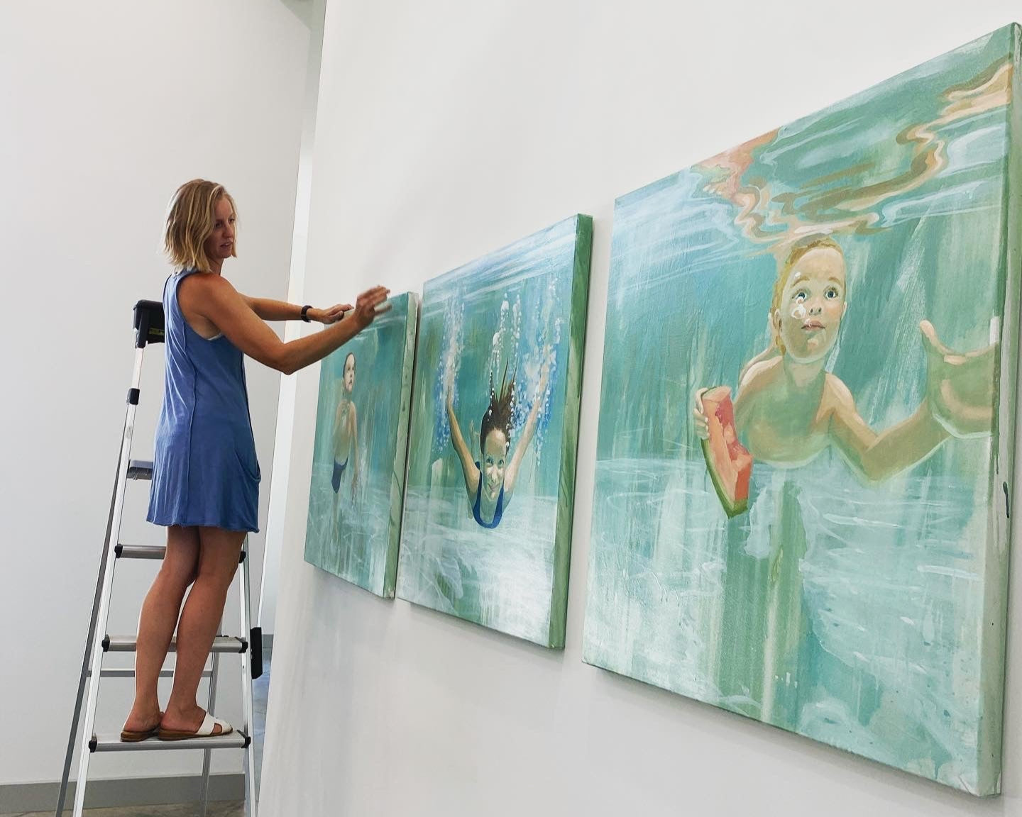 Underwater kids kid portraits portrait artist