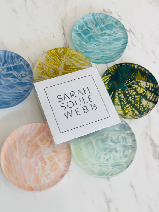 Acrylic Coasters, set of 2