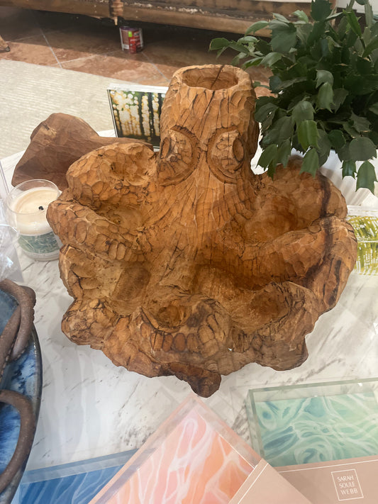 Octopus sculptural bowl