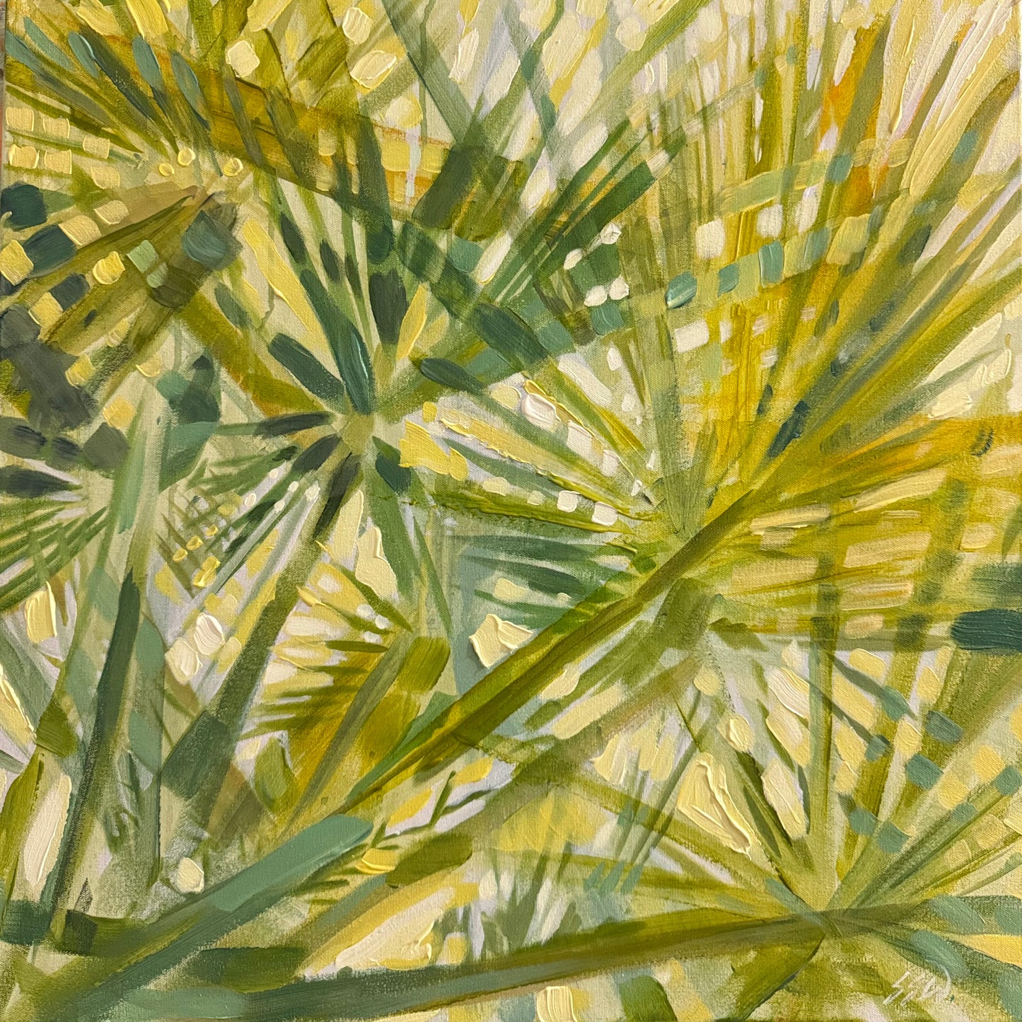 Palm Trip, 24x24"