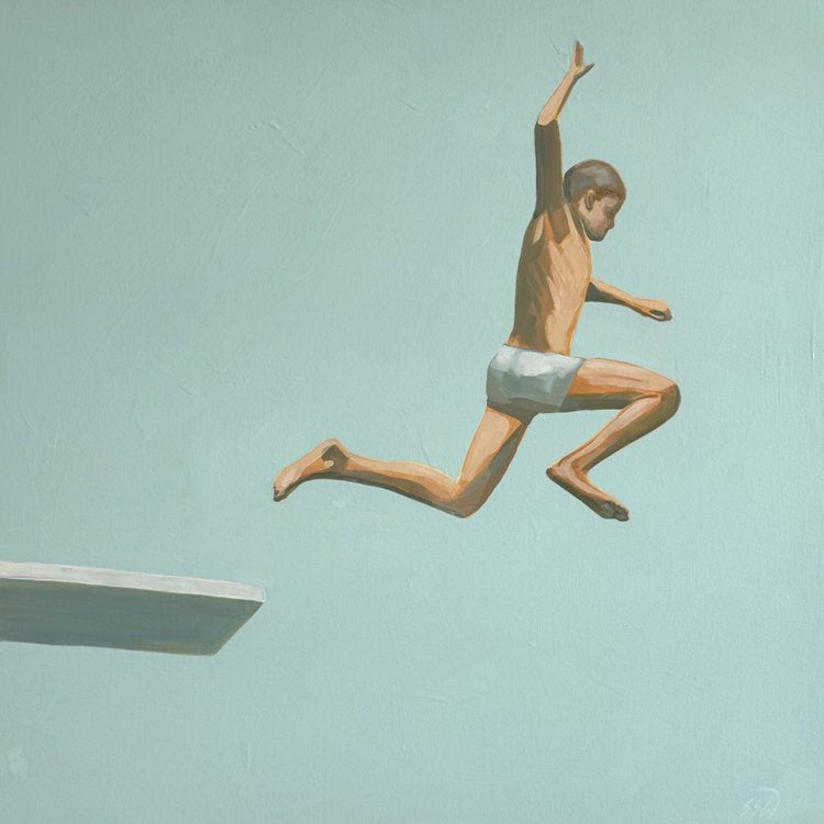 Kiddos kids dive in poolside