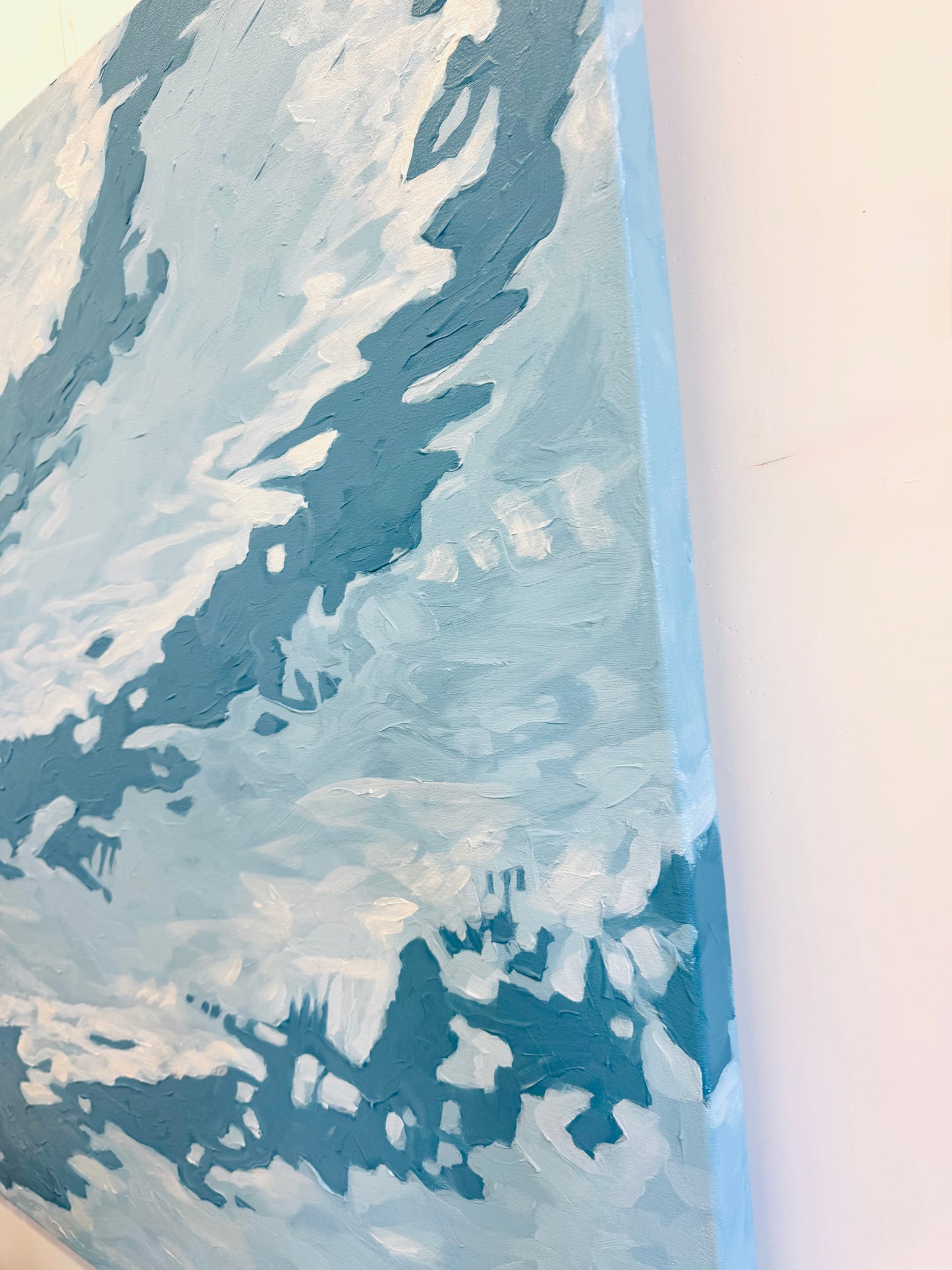 Step in long waterscapes poolside blue