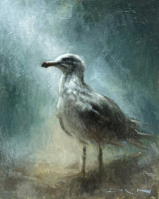 A Study in Awe, 14x16", Framed