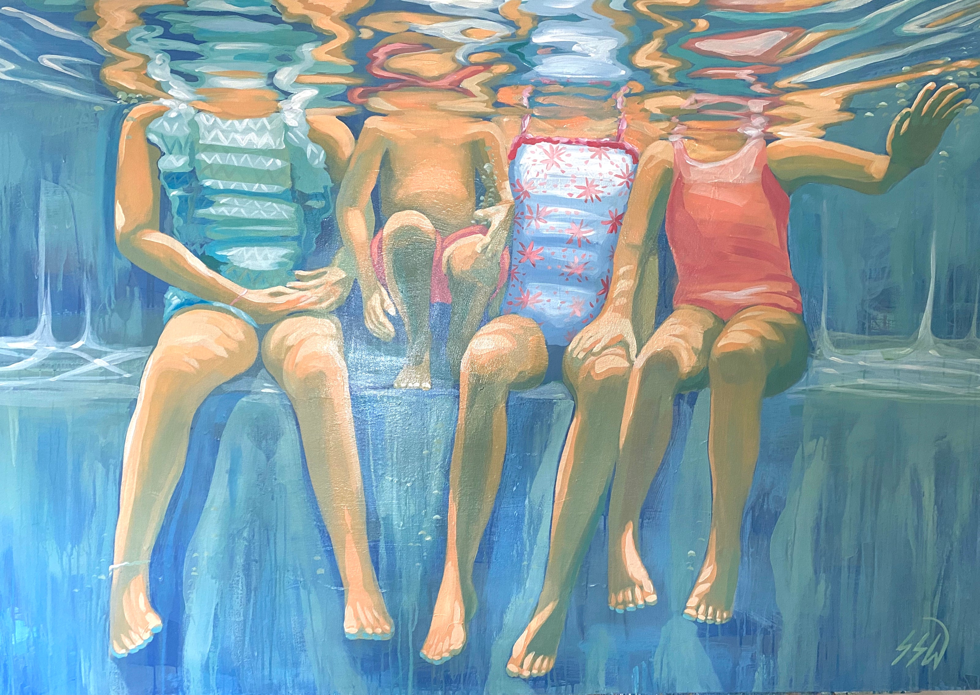 Portrait 4 kids underwater