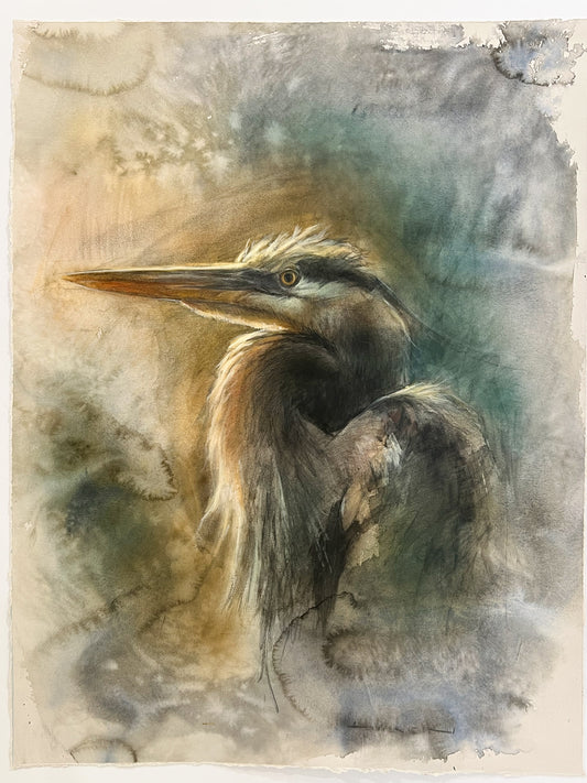 "The Long Pause",  framed to 25x31"