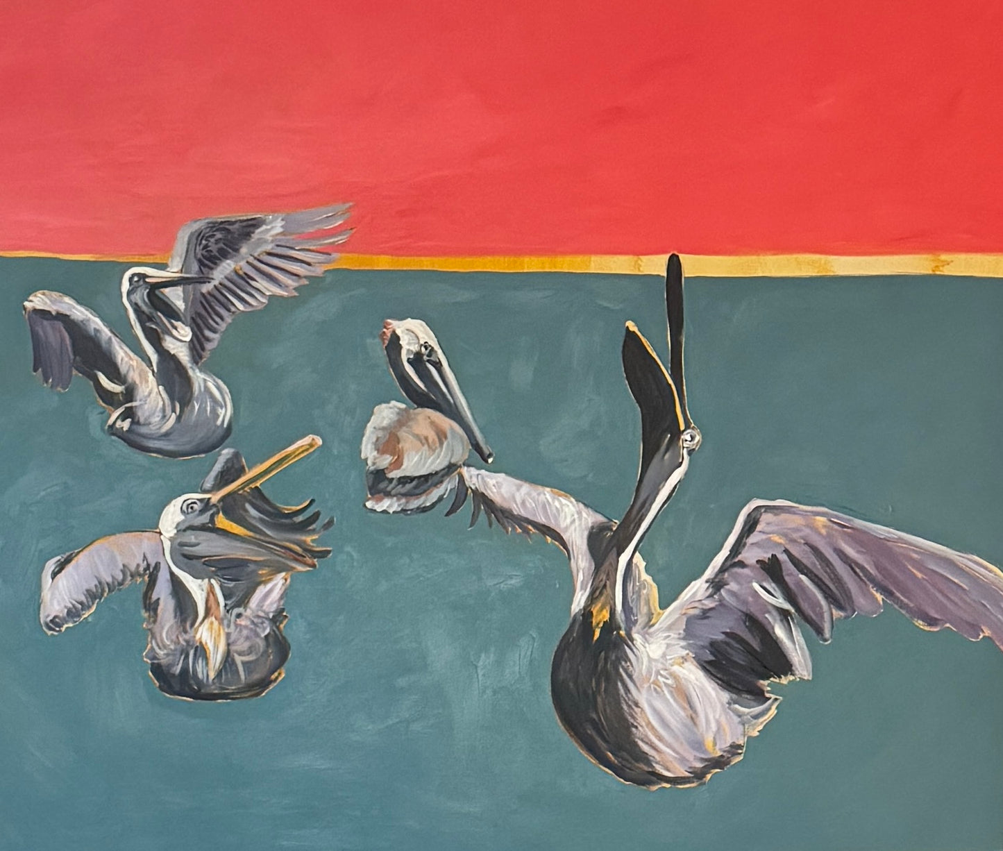 “The Social Three”  48x60”