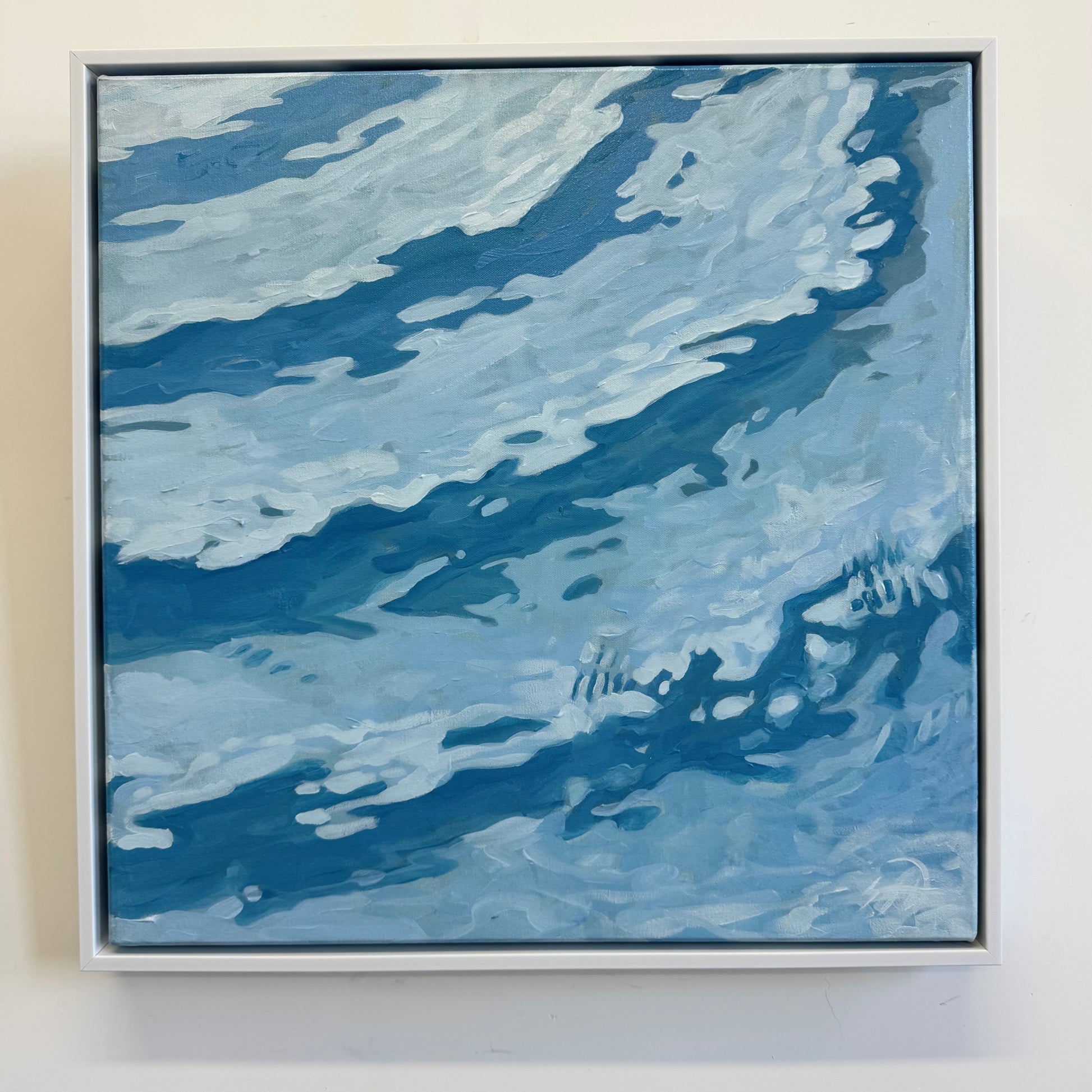 Step in long waterscapes poolside blue