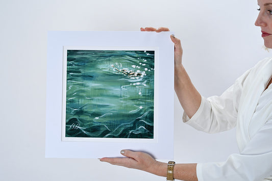 We all float on print example