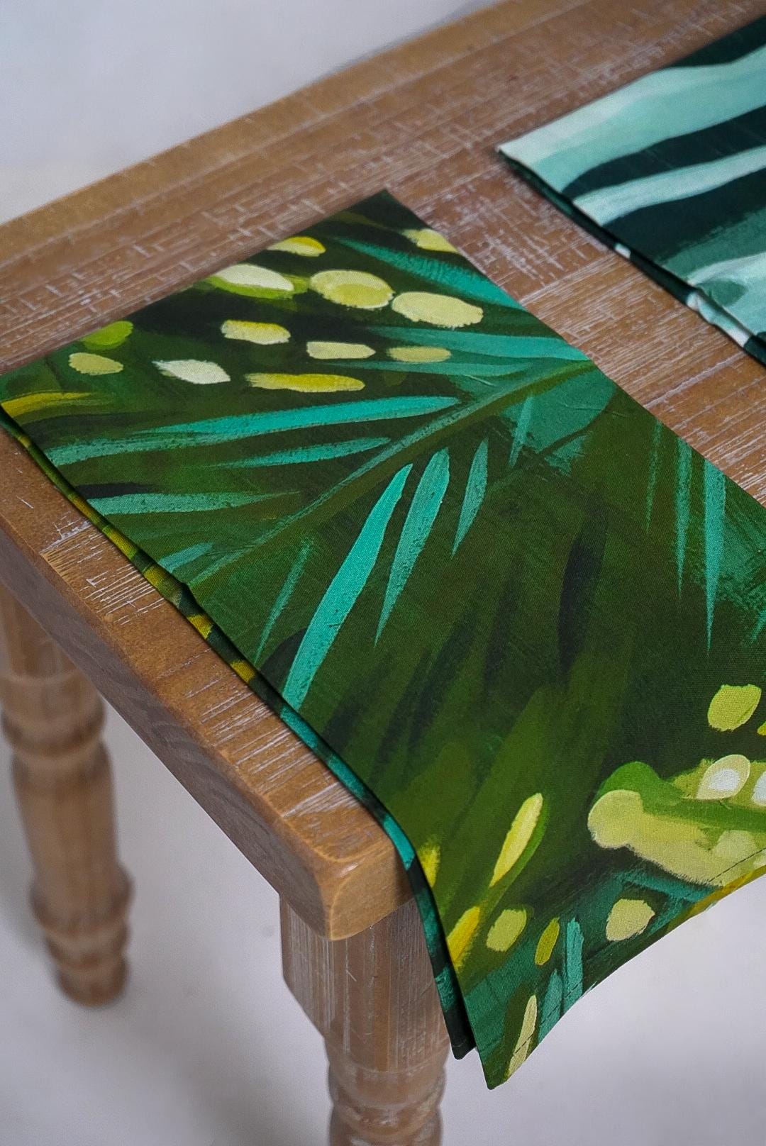 table fronds tea towel