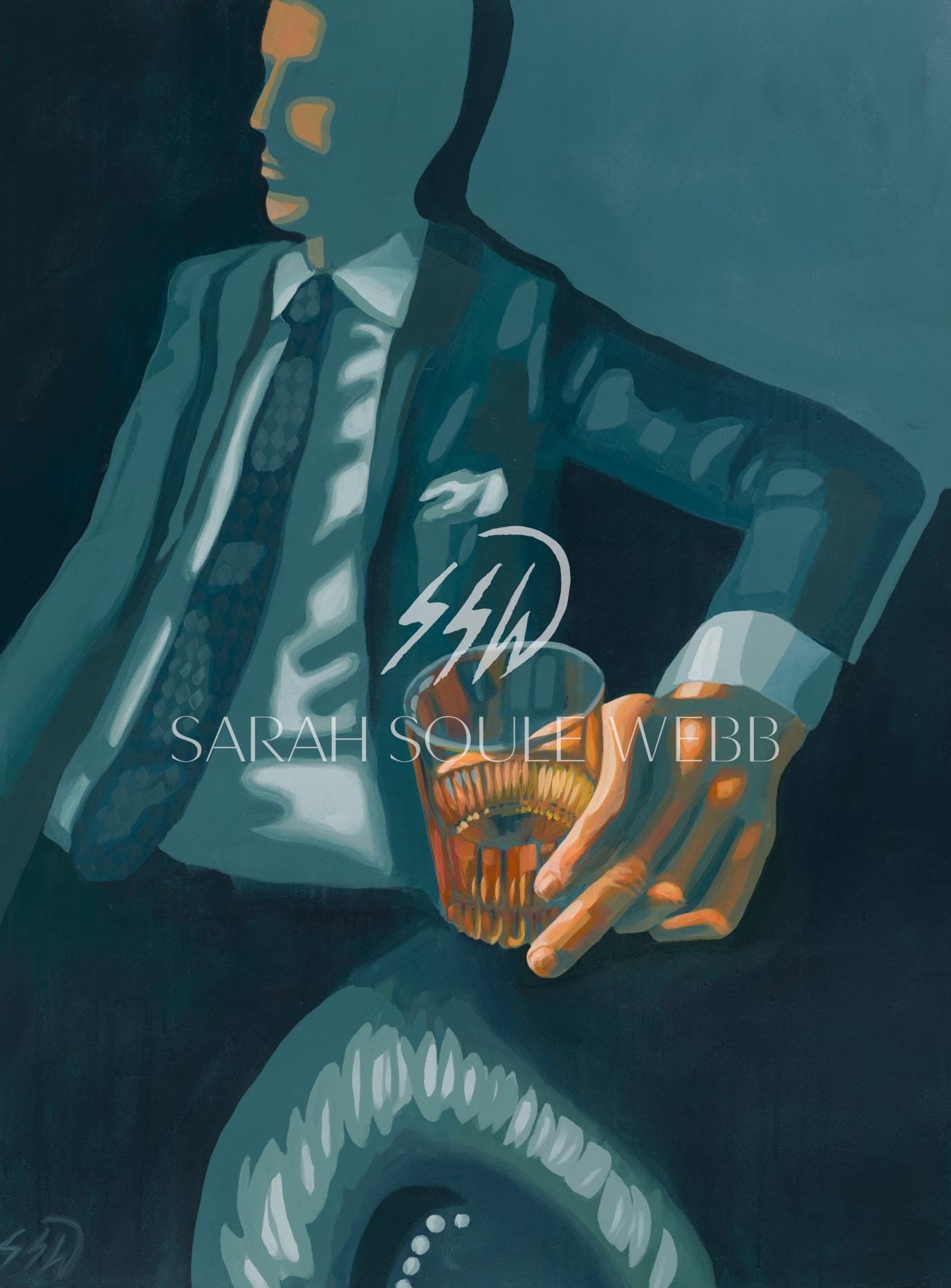 bourbon man hands print 