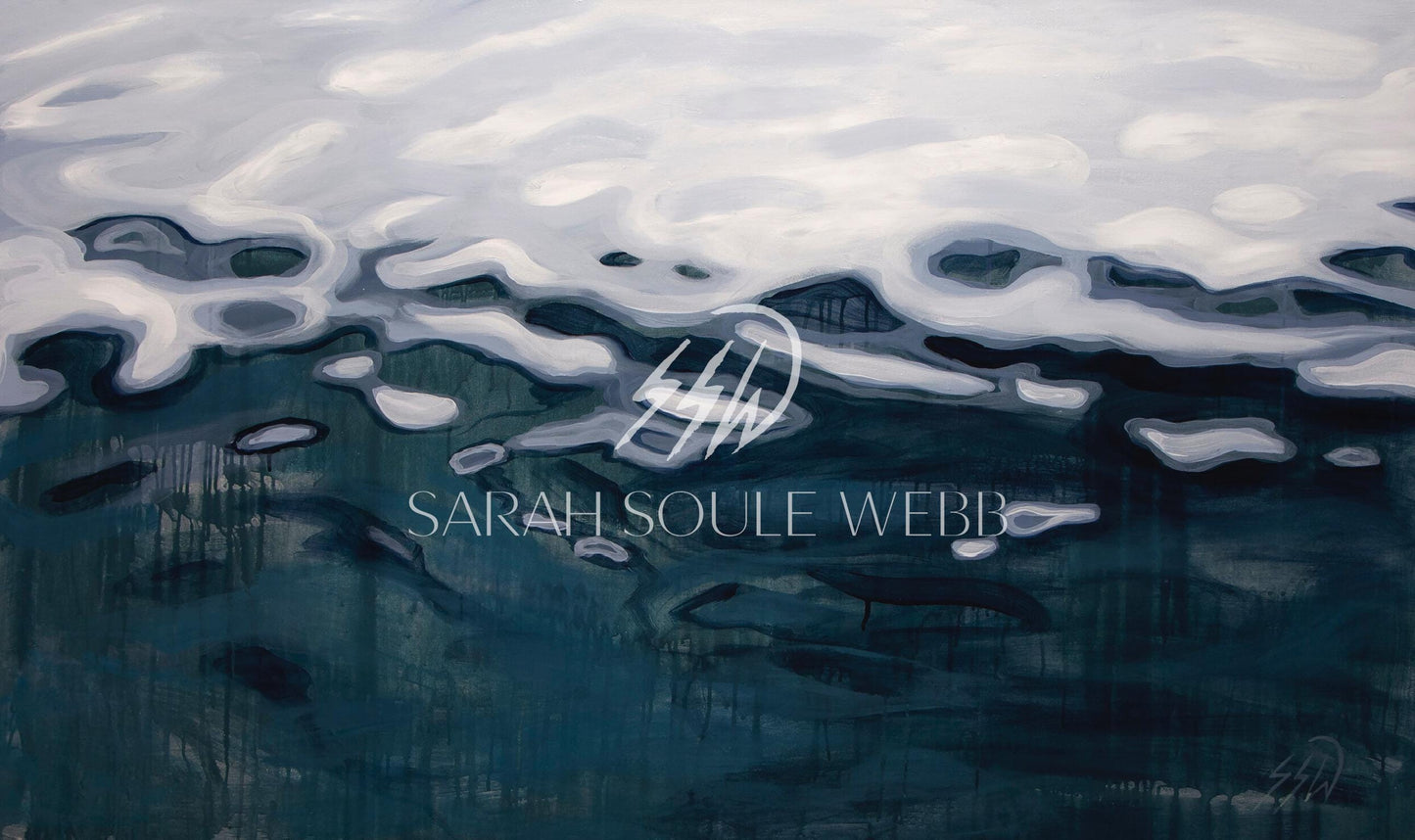 still waters print waterscape