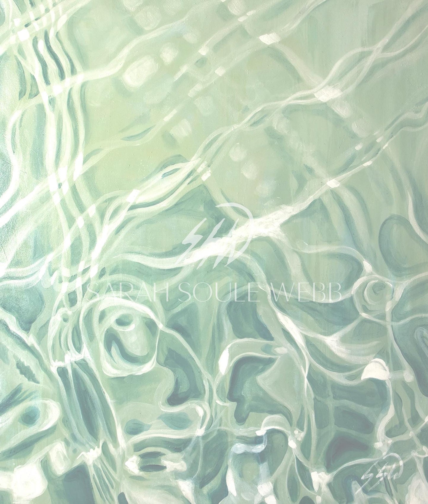 lullaby print waterscape poolside