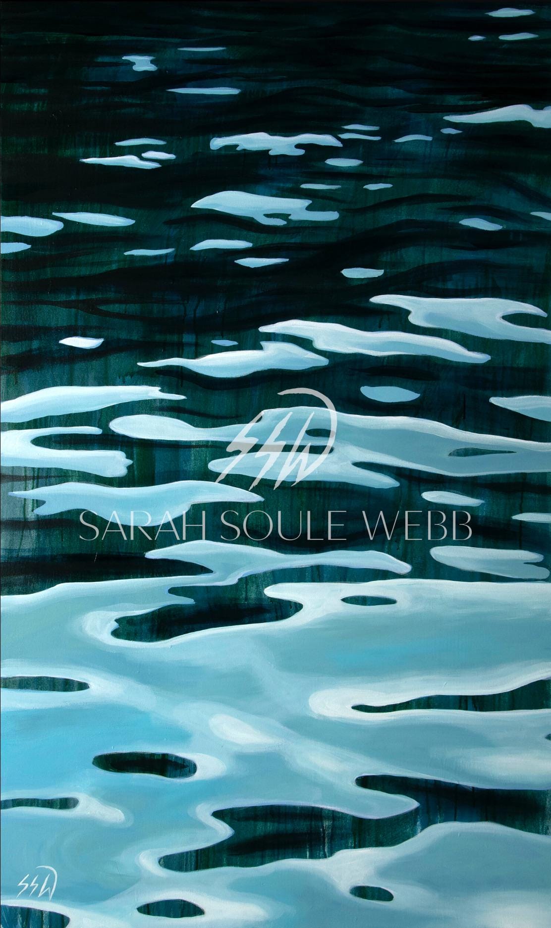 living waters print waterscape