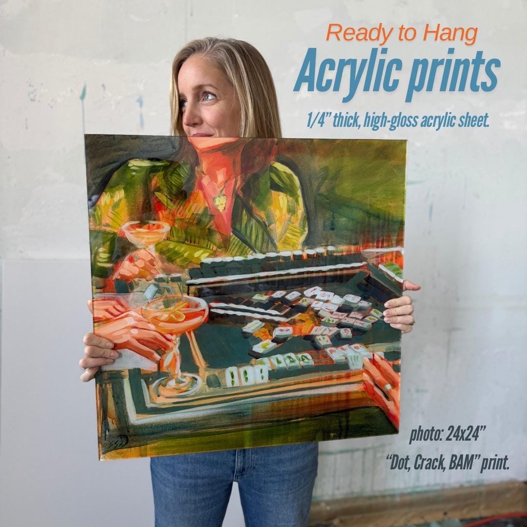 acrylic print example dot crack