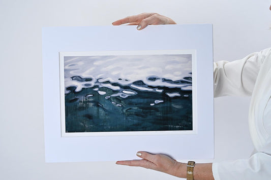 still waters print waterscape