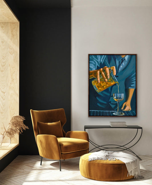 Bill at the bar print