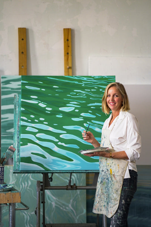 Artist waterscapes poolside